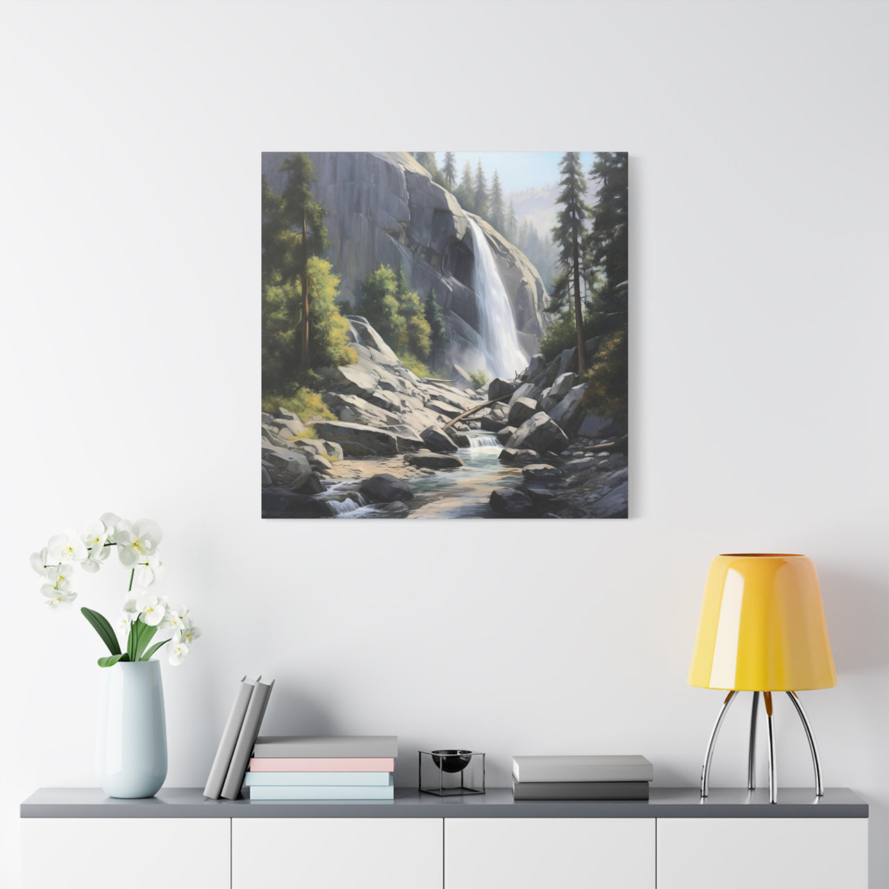 Yosemite Waterfall Canvas Wall Art