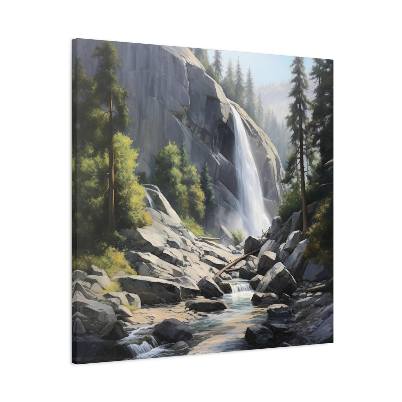 Yosemite Waterfall Canvas Wall Art