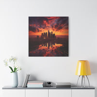 Thumbnail for Powerful Los Angeles Sunset Canvas Wall Art