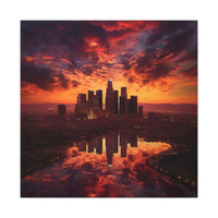Thumbnail for Powerful Los Angeles Sunset Canvas Wall Art