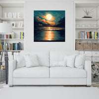 Thumbnail for Moonlit Ocean Wall Art Canvas