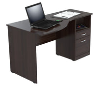 Thumbnail for Espresso Finish Wood Curved Top Writing Desk-4