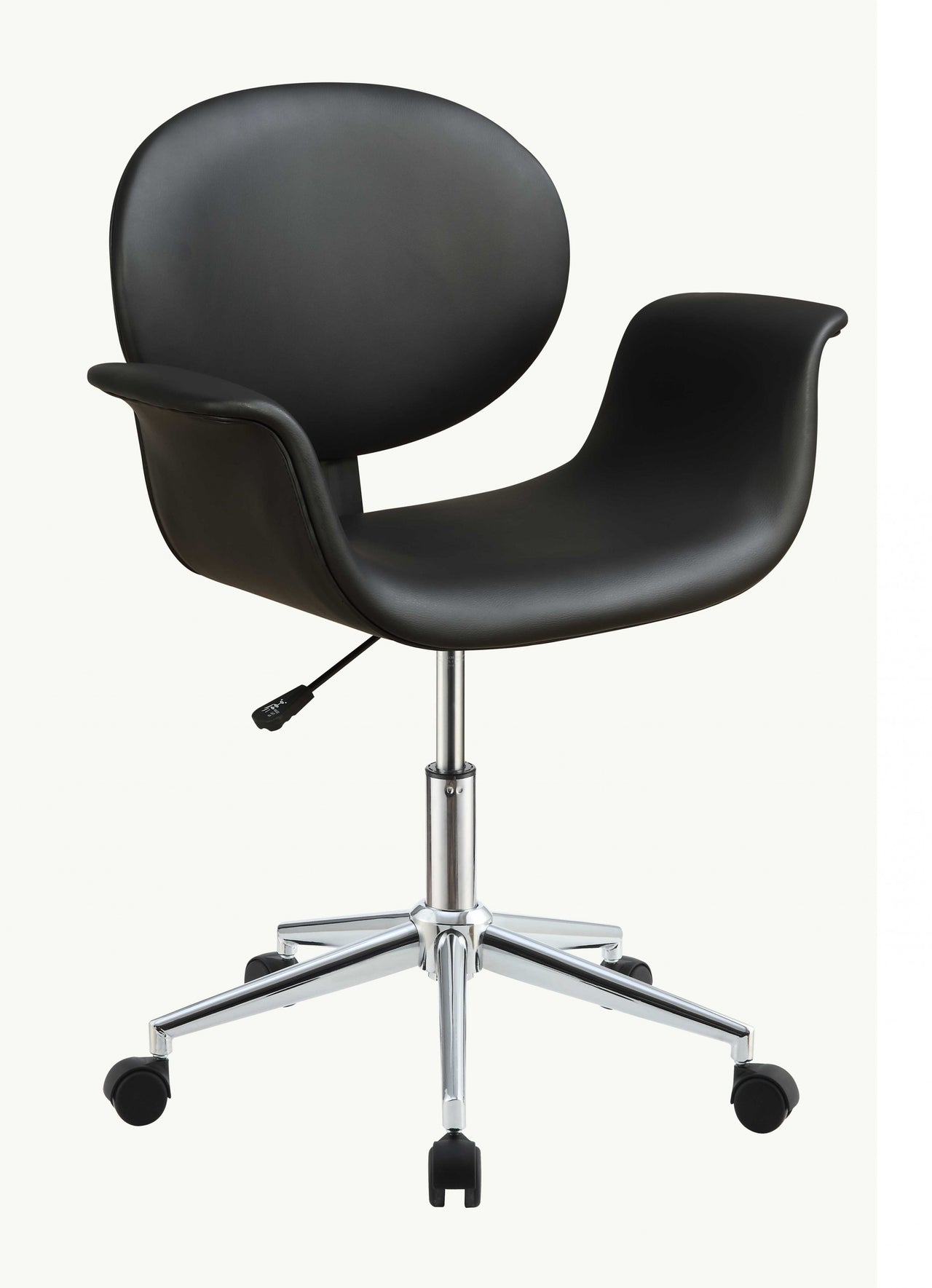 27" X 24" X 34" Black Pu Office Chair-0