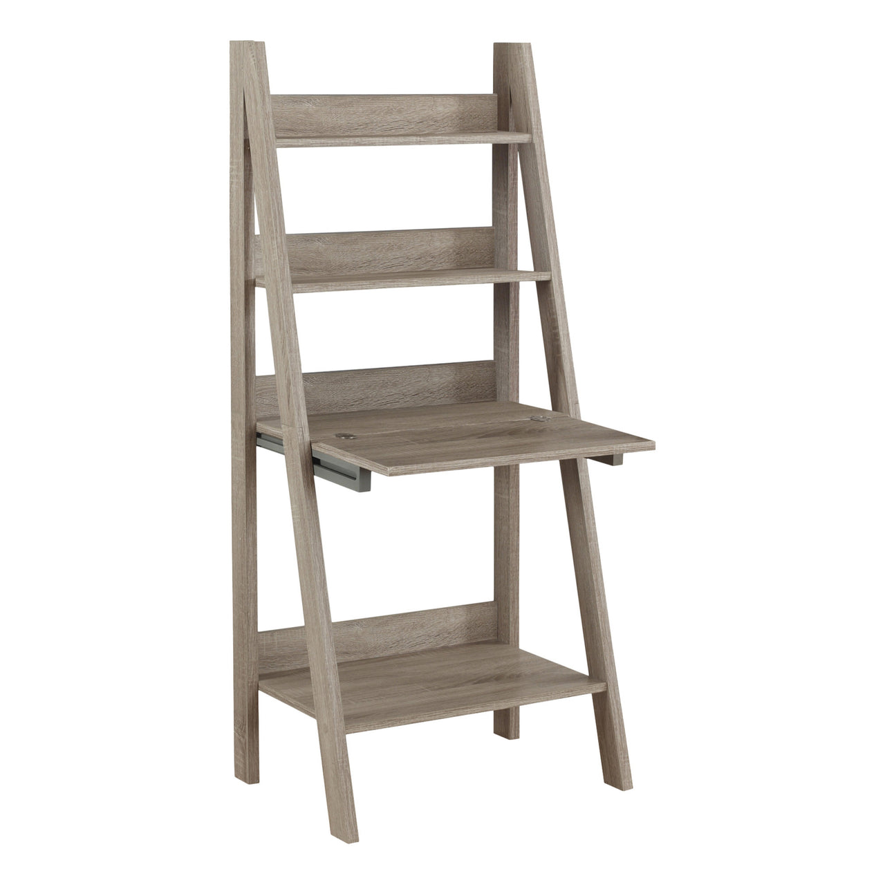 19" Taupe Rectangular Ladder Desk-0