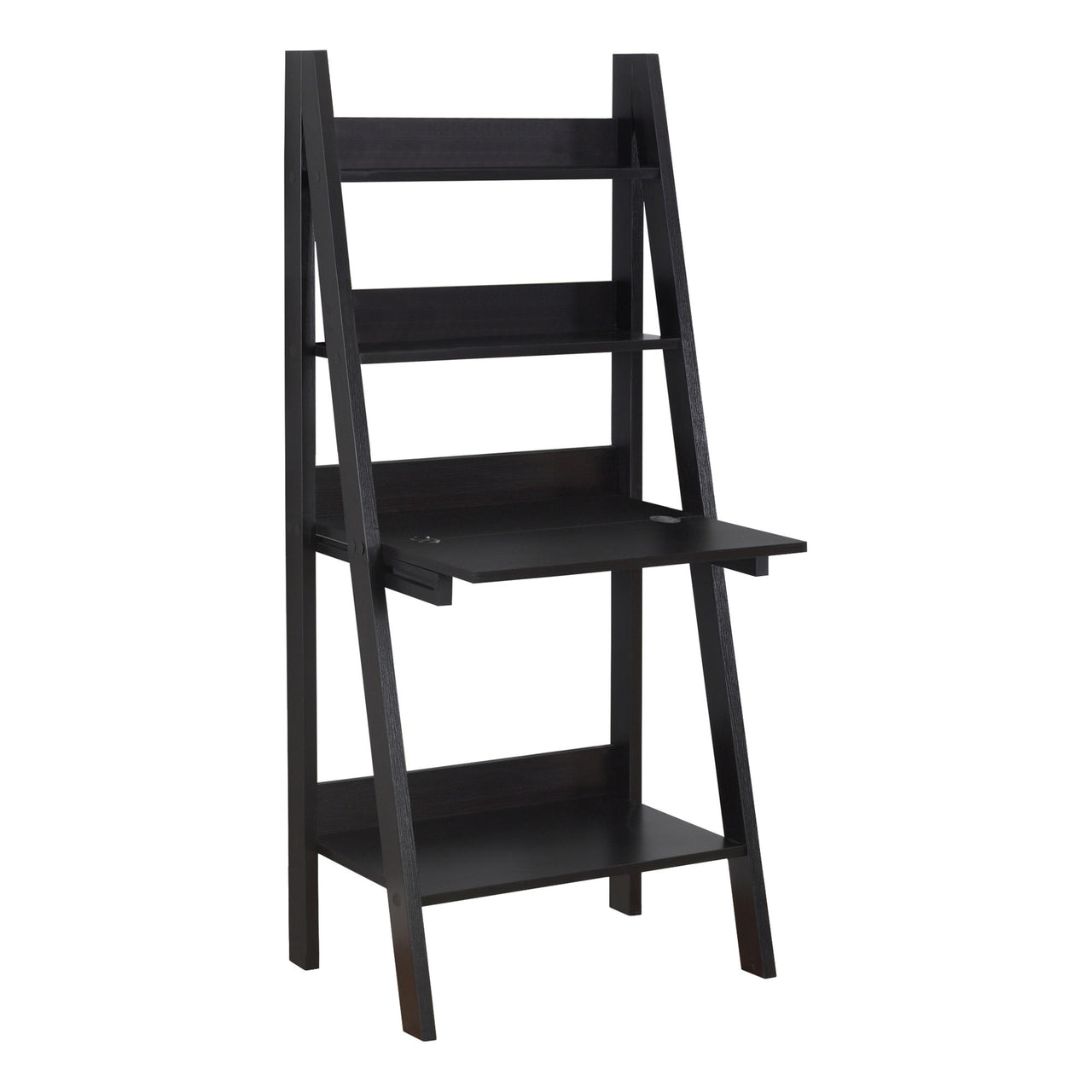 19" Dark Brown Ladder Desk-0