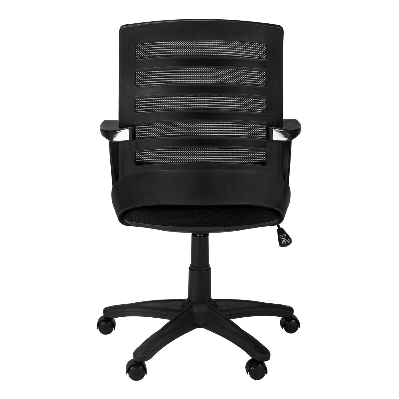 24.25" x 24" x 37.75" Black Foam Metal Nylon  Multi Position Office Chair-2