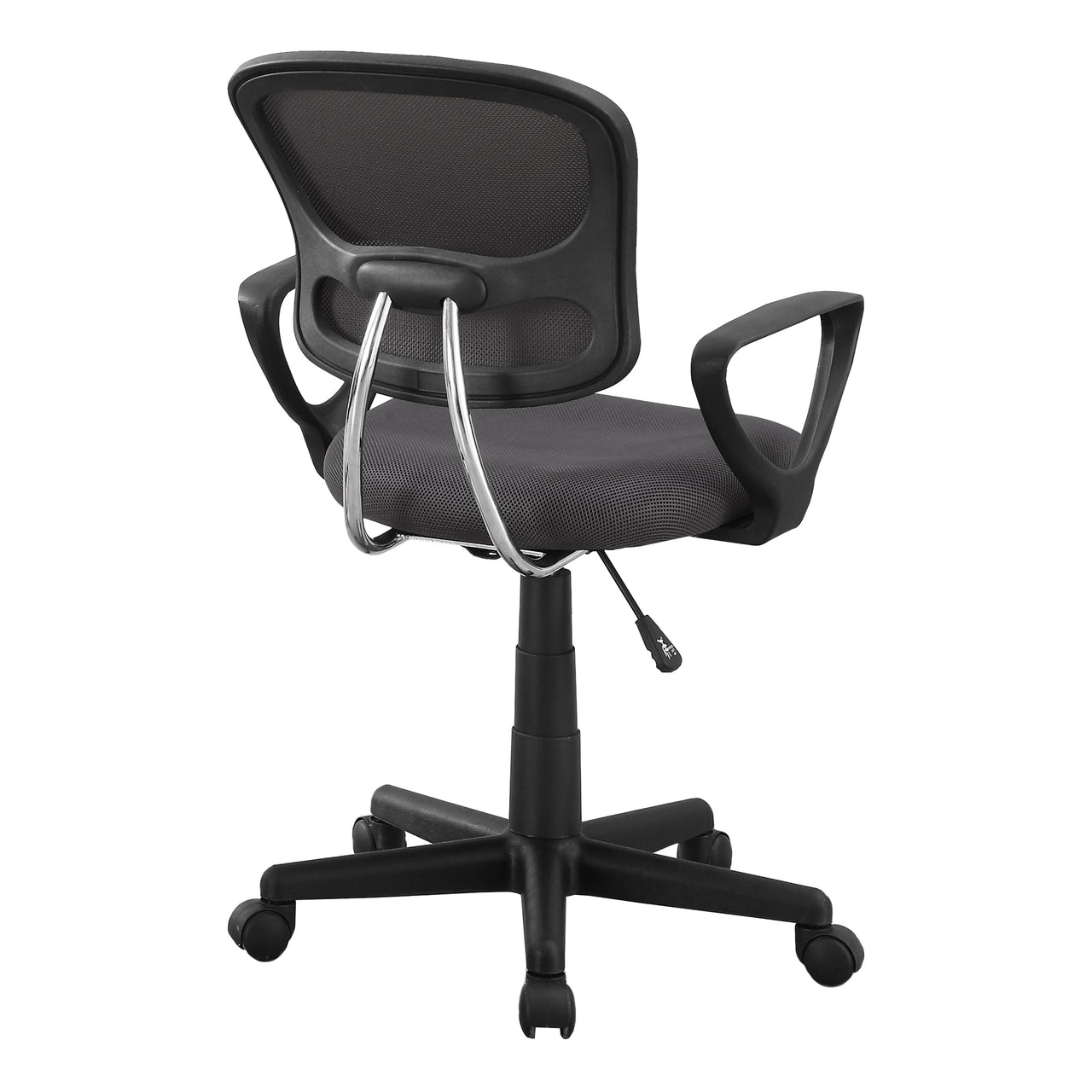 21.5" x 23" x 33" Grey Foam Metal Polypropylene Polyester  Office Chair-1