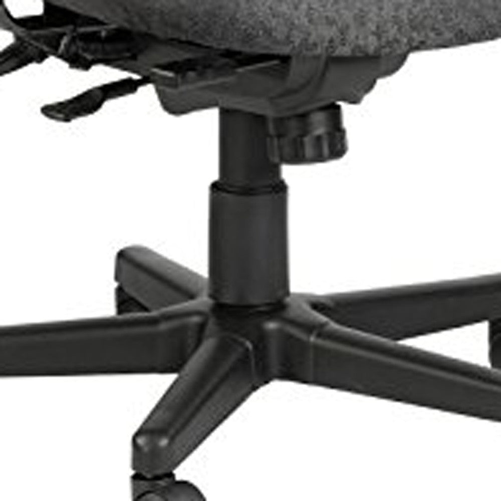 29.5" x 26" x 37" Charcoal Tilt Tension Control Fabric Chair-2