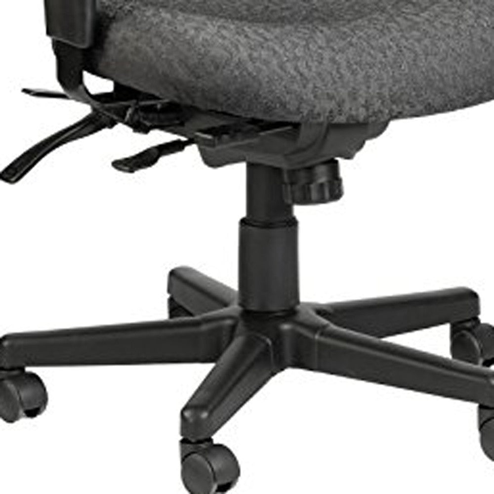 29.5" x 26" x 37" Charcoal Tilt Tension Control Fabric Chair-3