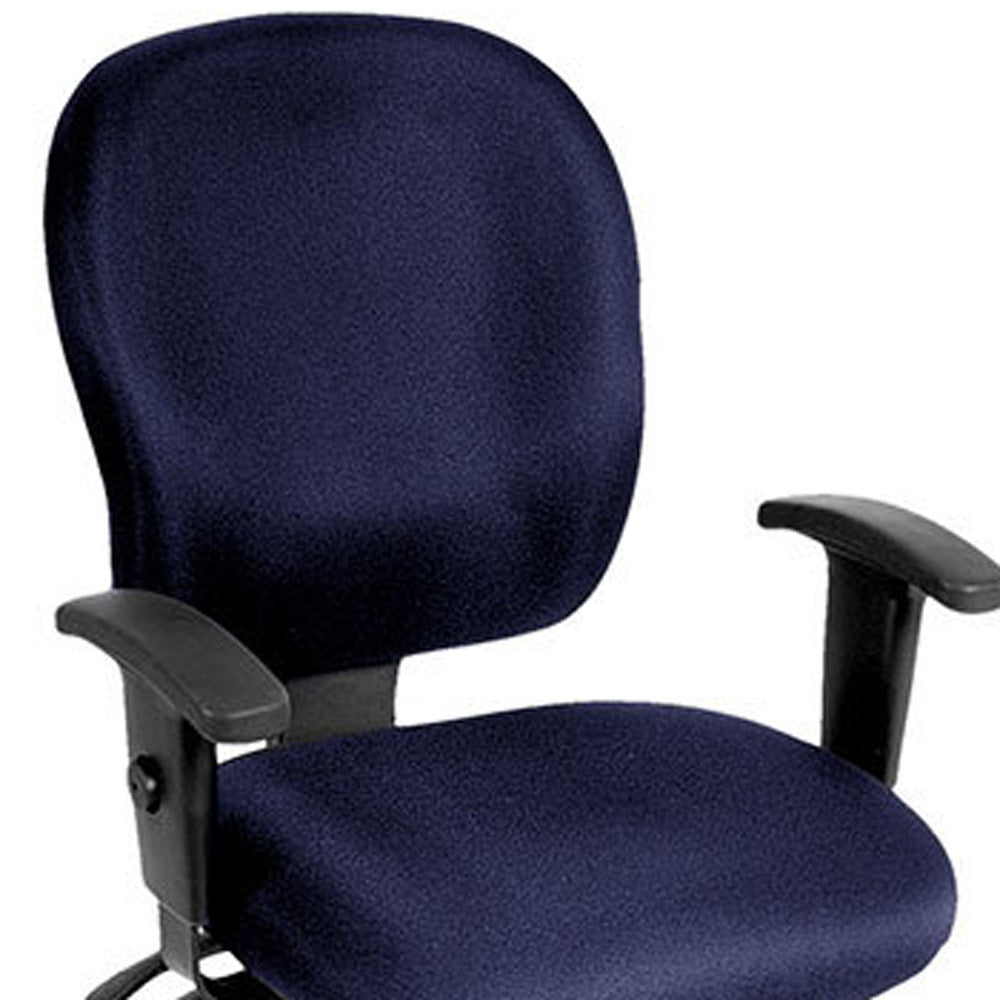 26" x 25" x 37" Navy Fabric Chair-3