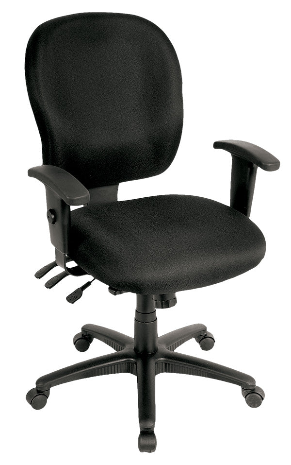 26" x 25" x 37" Charcoal Fabric Chair-0