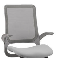 Thumbnail for Grey Mesh Ventilated Rolling Office Desk Chair-3
