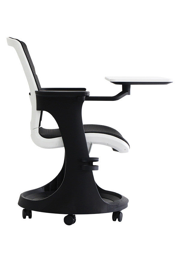25" x 25.4" x 36.8" Black Elastic Mesh Seat and Back Chair-1