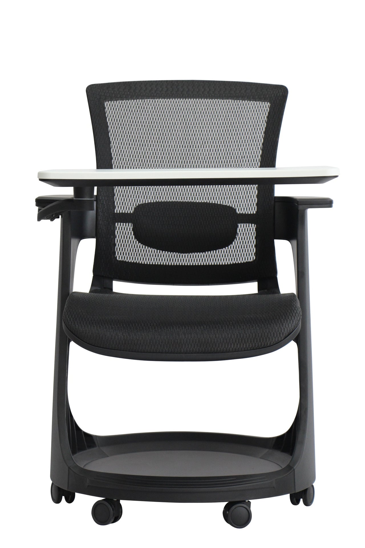25" x 25.4" x 36.8" Black Elastic Mesh Seat and Back Chair-2