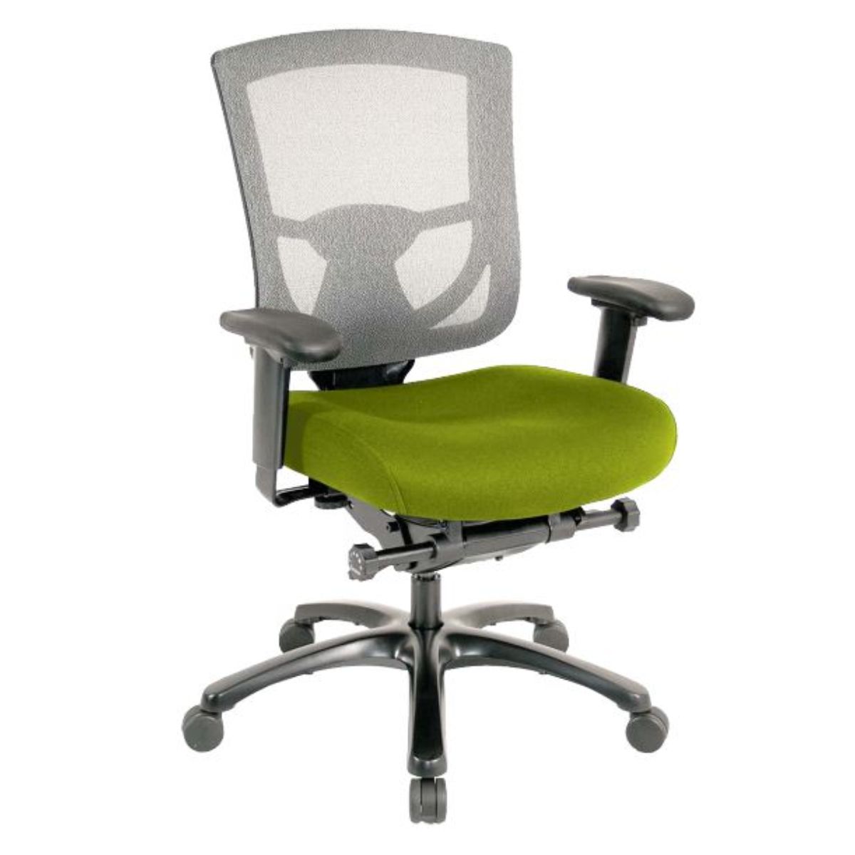 27.2" x 25.6" x 39.8" Green Mesh/Fabric Chair-4