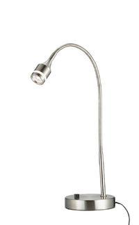 Thumbnail for Brushed Steel Metal LED Adjustable Desk Lamp-2