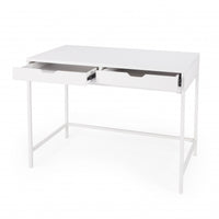 Thumbnail for Modern Glossy White Desk-2