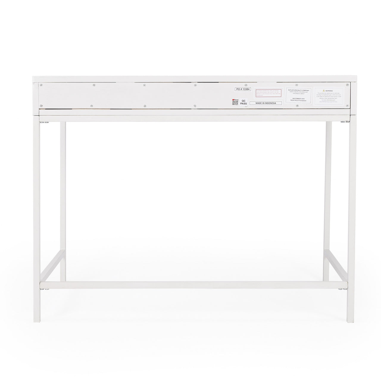 Modern Glossy White Desk-5