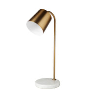 Thumbnail for Gold Metallic Desk or Table Lamp with Marble Base-0