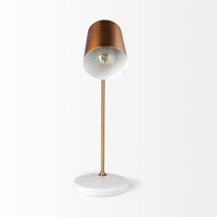 Thumbnail for Gold Metallic Desk or Table Lamp with Marble Base-2