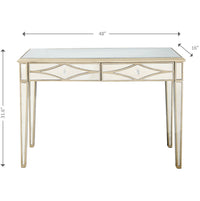 Thumbnail for Champagne Finish Console Mirror Table-2