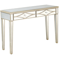 Thumbnail for Champagne Finish Console Mirror Table-3