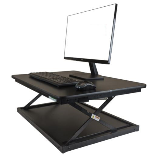 Small Black Adjustable Standing Desk Converter-5