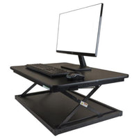 Thumbnail for Small Black Adjustable Standing Desk Converter-5