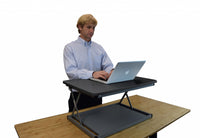 Thumbnail for Small Black Adjustable Standing Desk Converter-1