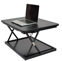 Thumbnail for Small Black Adjustable Standing Desk Converter-3