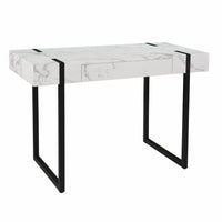 Thumbnail for White Faux Marble Topped Desk-4