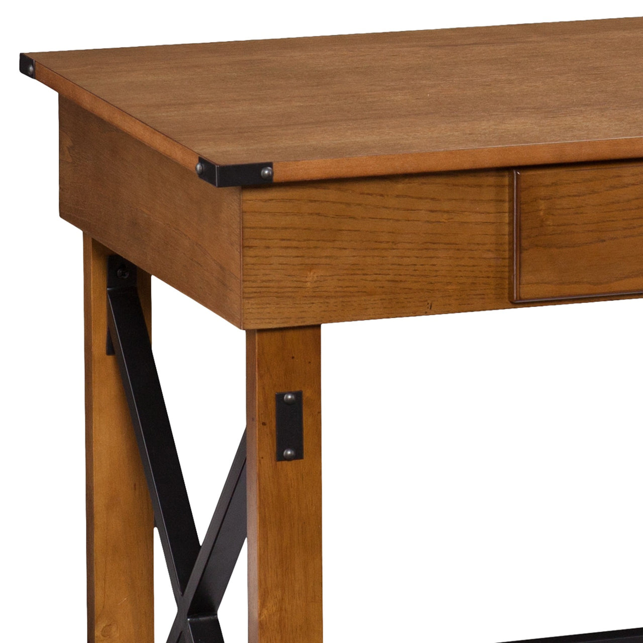 Natural Brown Adjustable Height Desk-4