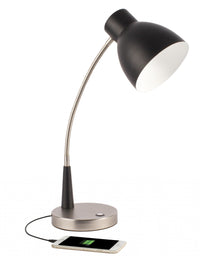Thumbnail for Black Matte and Silver LED Adjustable Desk Lamp-0