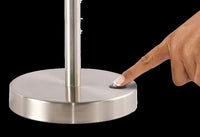 Thumbnail for Brushed Silver LED Adjustable Desk Lamp-0