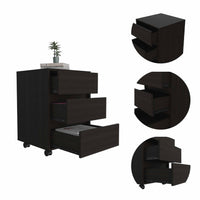 Thumbnail for Black Three Drawer Rolling Cabinet-4