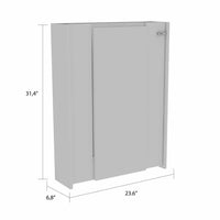 Thumbnail for Modern White Retractable Desk or Bar Cabinet-1