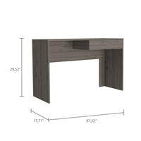 Thumbnail for Clio Light Gray Computer Desk with Drawer-1