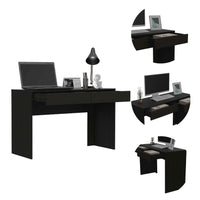 Thumbnail for Clio Black Computer Desk with Two Drawers-3