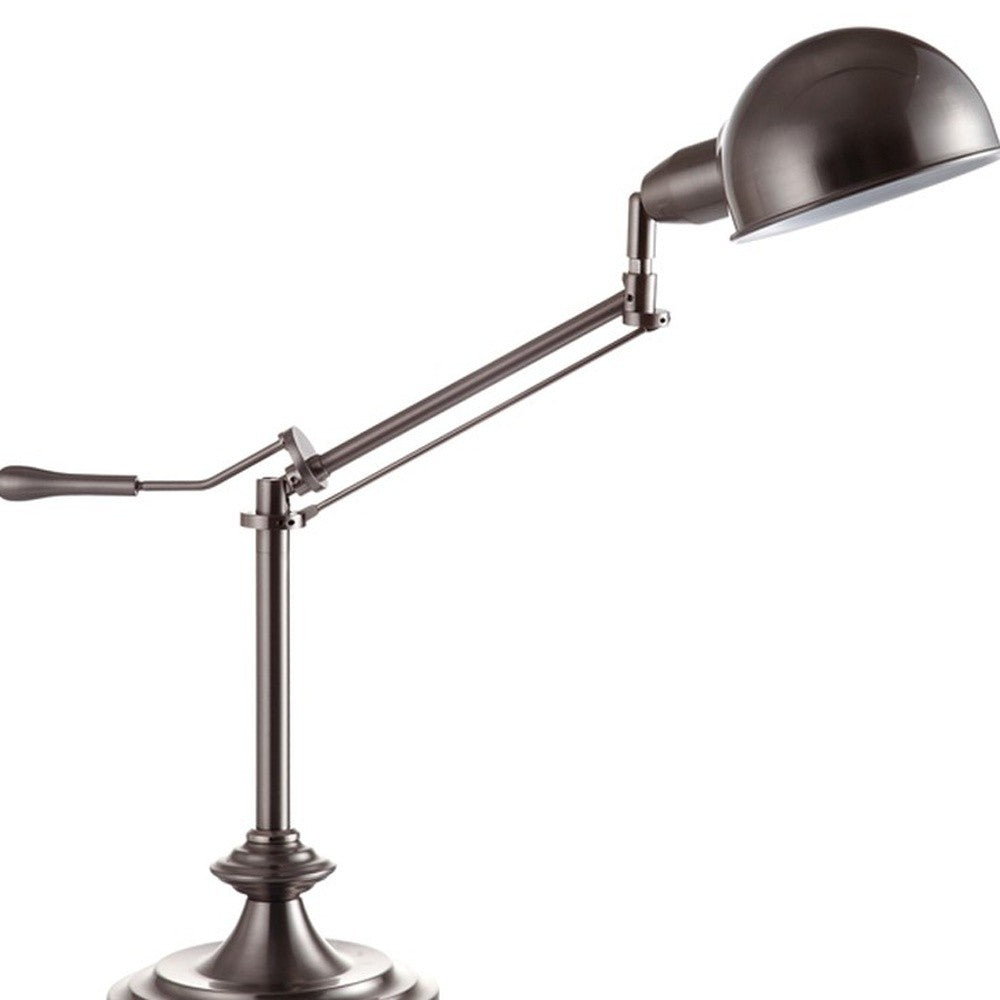 Silver Metal Swing Arm Table Lamp-2