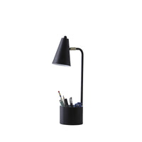 Thumbnail for 20” Compact Black Student Metal Desk Lamp-0