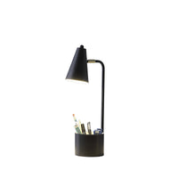 Thumbnail for 20” Compact Black Student Metal Desk Lamp-1