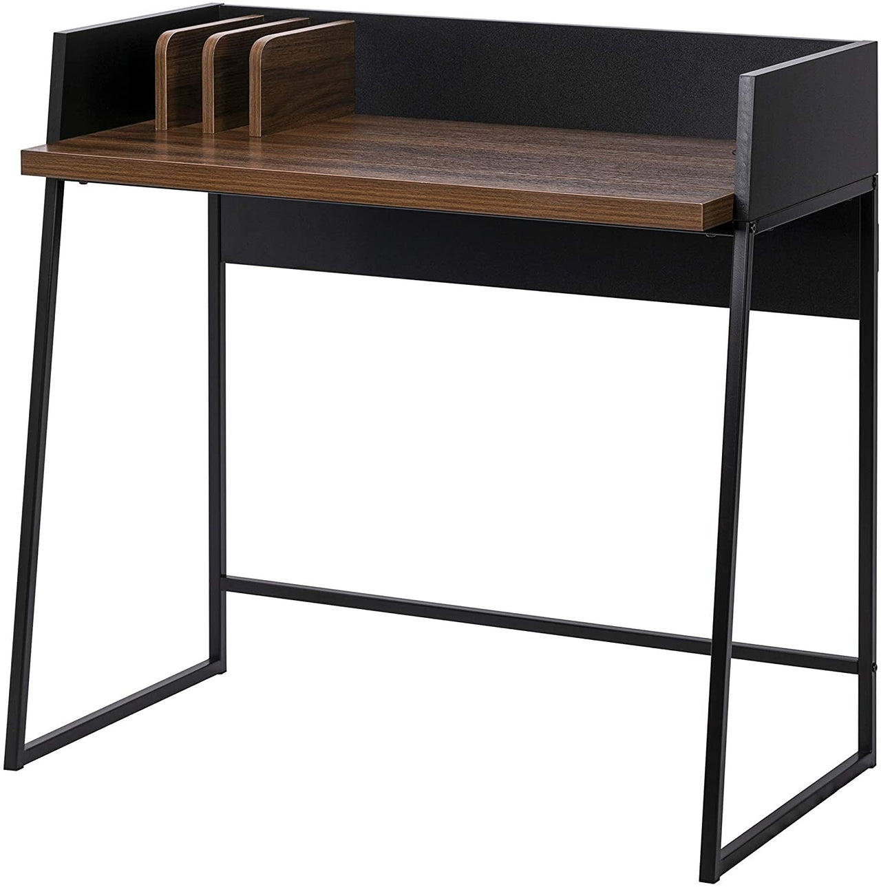 Contemporary Brown and Black Computer And Writing Desk-0