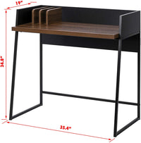 Thumbnail for Contemporary Brown and Black Computer And Writing Desk-2