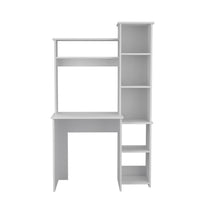 Thumbnail for Modern White  Office Desk with Storage Cabinet-1